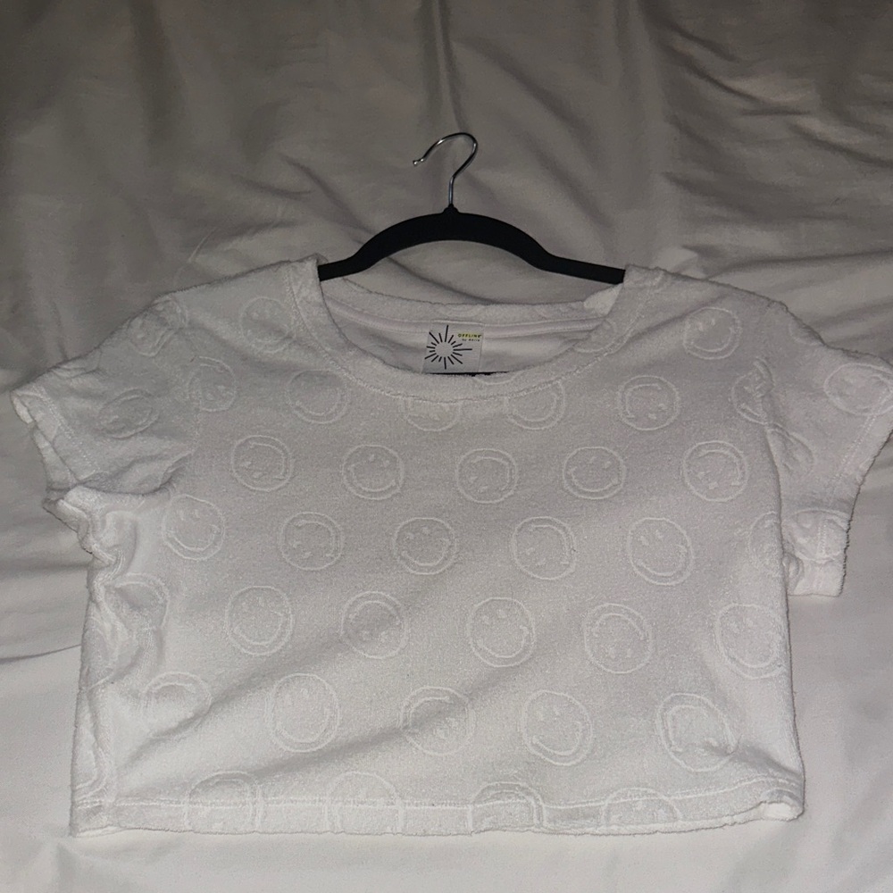 Aerie White Short Sleeve Tee